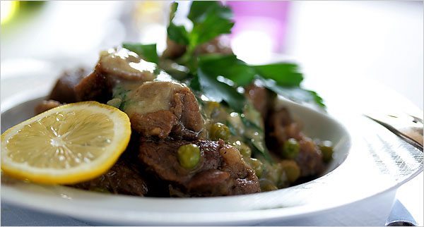 Greek Fricassee with lamb