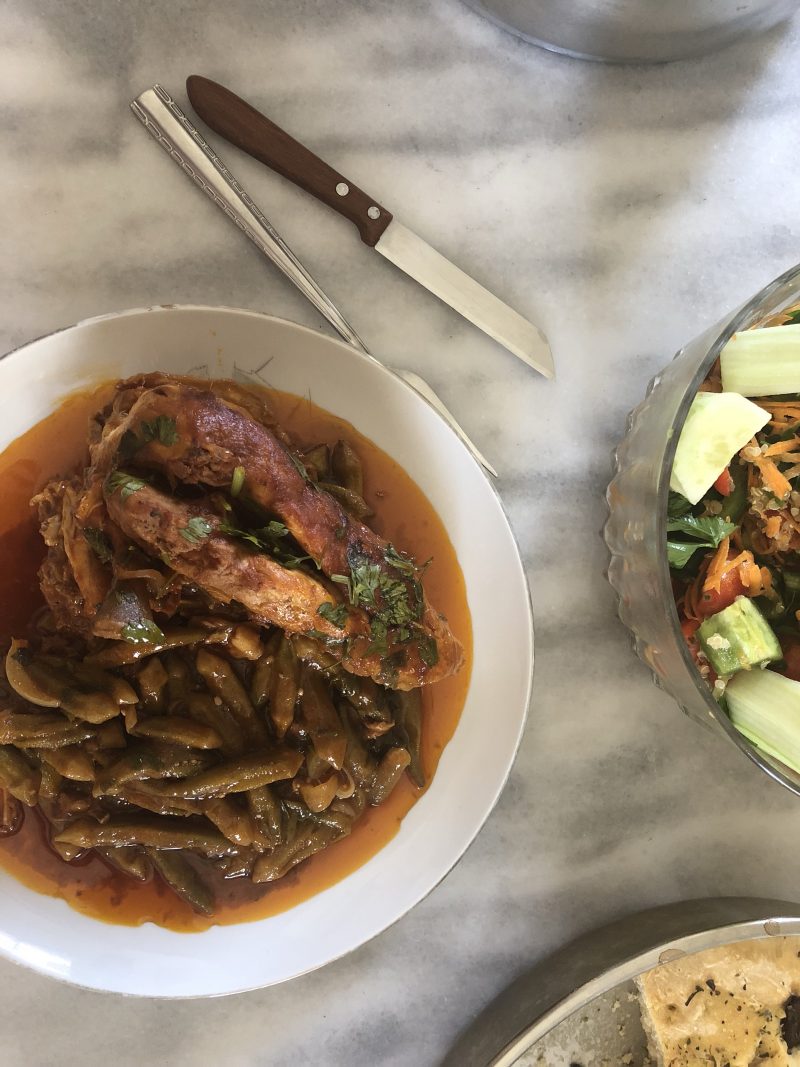 Okra with Chicken Casserole recipe The Greek Food Blog