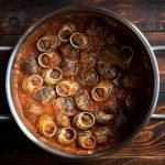 Snails Recipe with red sauce