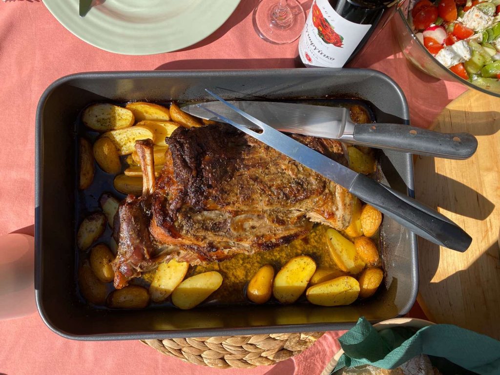 shoulder lamb in the oven